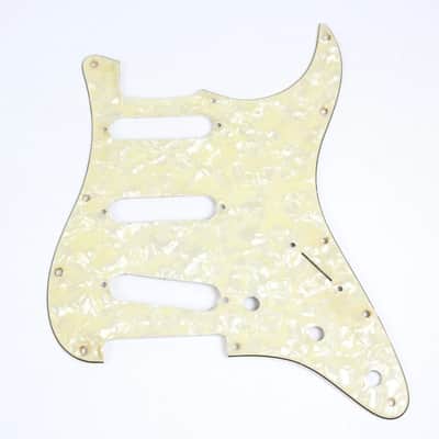 1980s-1990s John PAGE Custom Shop Fender 3-Ply Stratocaster Plus Deluxe Pearloid Pickguard Strat Pearl image 1