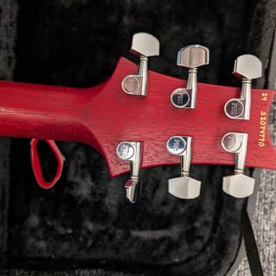 PRS S2 Standard 24 Satin Vintage Cherry with Pattern Thin Neck Profile 2024 - 2024 - Vintage Cherry image 3