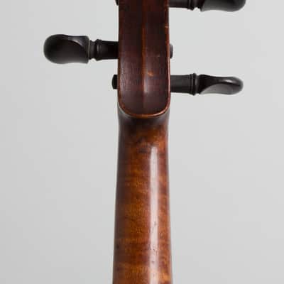 Folk Violin (unlabelled) ,  c. 1920, black hard shell case. image 6