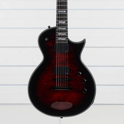 ESP E-II Eclipse Electric Guitar, Ebony Fingerboard, See Thru Black Cherry Sunburst image 15
