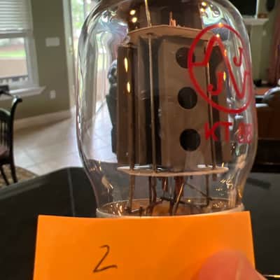 JJ Electronic KT88 Power Tube Apex Matched Quad 2010s - Clear Glass / Grey Base image 4