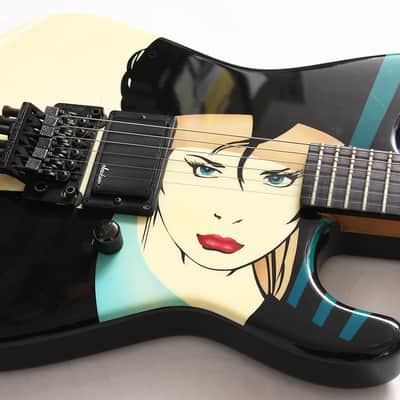 1988 Jackson Dinky Strat - Nagel Girl Graphic - Super Rare image 3
