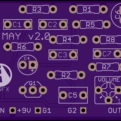 May Boost PCB - Build your own Fryer Treble Boost pedal! image 1