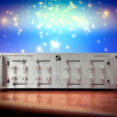 Superex  GEM-7 💥RARE💥 Vintage Stereo Parametric Frequency Equalizer image 3