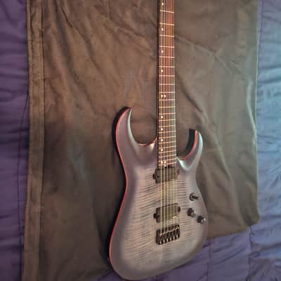 Harley Benton Amarok-BT BKBL Flame Burst 27-Inch 6-String Baritone (DISCONTINUED) image 8