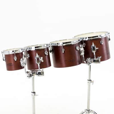 TreeHouse Custom Drums Academy Concert Toms - Small Four 6-8-10-12 EARTH BROWN image 2