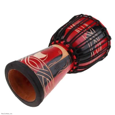 TERRIS TD5-10 Red Black 10" Djembe image 4