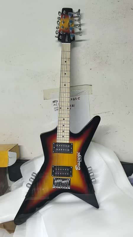 4 Strings Bass /6 Strings Lead Double Sided, Neck Through, Busuyi Guitar Mini Pro 2023 image 1