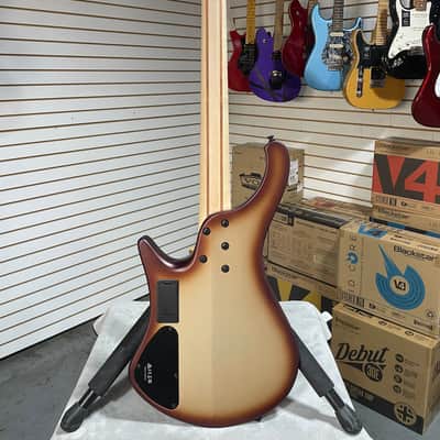 Ibanez Bass Workshop EHB600 Electric Bass Guitar - Charred Champagne Burst Matte & PLEK*D #358 image 12