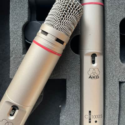 AKG C1000 S Twin Pack Small Diaphragm Multipattern Condenser Microphone 2000s - Nickel image 3