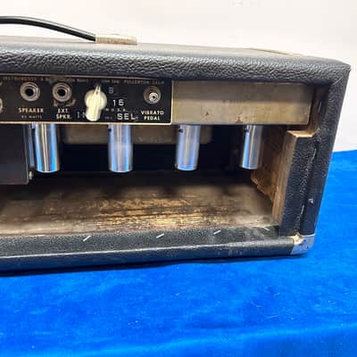 Fender Showman 2-Channel 85-Watt Guitar Amp Head 1966 - Black Panel image 9