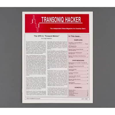 Transoniq Hacker Ensoniq User's Newsletter Issue #49