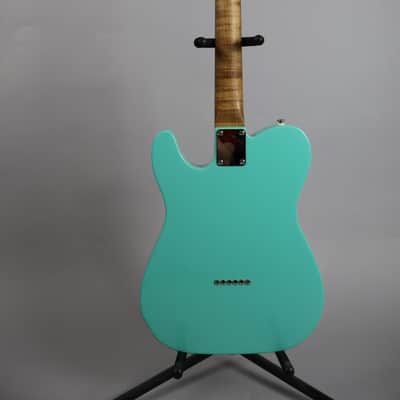 Brown Bear Guitars Telecaster roasted alder/flame maple in Seafoam Green Nitro image 6