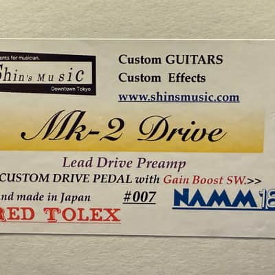 Shin's Music MK-2 Drive-Gain-Boost, NAMM 18 #007, with original box image 2