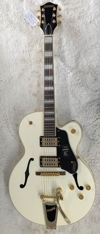 Gretsch G2420TG Streamliner Single Cutaway Guitar w/Bigsby, Vintage White image 1