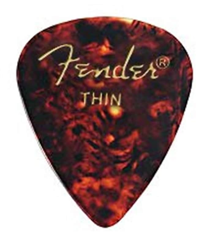 Fender 351 Shape Classic Picks, Thin, Shell, 144 Count Tortoise Shell image 1