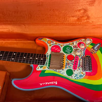 2022 Fender Artist Series George Harrison Rocky Stratocaster 2022 - Sonic Blue / Custom Art image 6