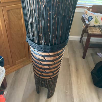 Toca Percussion 14" x 42" Makuta Leader Drum  Black-Stained Mahogany w/Mallets image 6