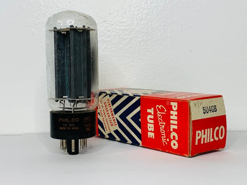 New Old Stock-Original Box|Early 1960s Philco 5U4 Rectifier-Tube