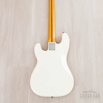 1982 Fender JV Precision Bass ‘57 Vintage Reissue PB57-70 Olympic White Ash Body, Japan MIJ Fujigen image 3