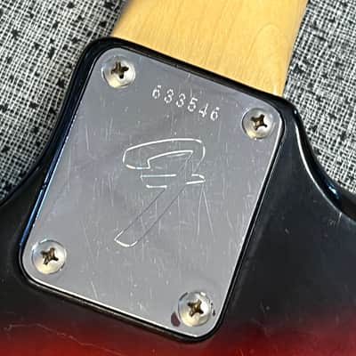 1975 Fender Mustang Bass 3 Color Sunburst w case image 12