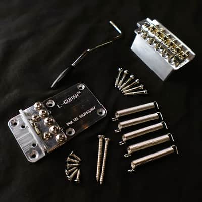 L Guitar Glide PRO Tremolo Bridge with Claw Lock Resonator image 1