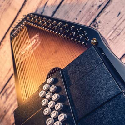 Oscar Schmidt OS11021AE | 21 Chord Acoustic Electric Auto Harp. Natural Ovangkol. New with Full Warranty! image 6