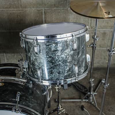 Leedy Late 50s/Early 60s 3 Piece Drum Kit (13/16/20) in Black Diamond Pearl image 6