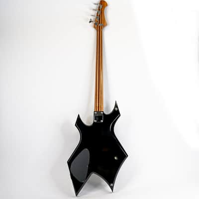 1988 BC Rich Warlock Electric Bass - Nikki Sixx Motley Crue Model - Black image 4