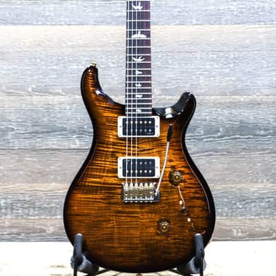 PRS Custom 24 Piezo 10 Top P24 Black Gold 2024 (0378690) | Reverb