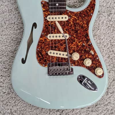 Mint Fender Limited Edition American Professional II Stratocaster Thinline Surf Green image 9