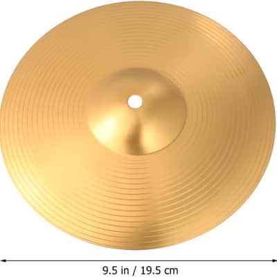 10 Inch Drum Cymbal Brass Crash Ride Hi-Hat Percussion Instrument for Beginners and Professional Jazz Drummers image 2