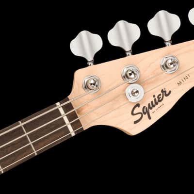 Fender Squier Mini Precision Bass Black Short-Scale Electric Bass Guitar image 5