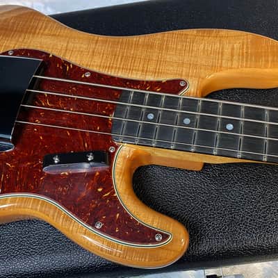 NEW! Fender Artisan Koa Precision Bass NOS - Ebony Fingerboard Natural Koa Finish - Absolutely Beautiful - Flamed Maple Neck - Authorized Dealer - 9.65lbs - G06782 image 2