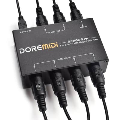 MERGE-5 Pro Can Merge Up To 5 MIDI Input Signals Into 1 MIDI Data Stream Can Be Output Directly Through 2 MIDI Interfaces Bild 3