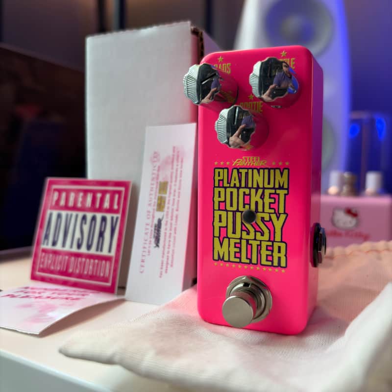 Limited Edition Steel Panther Platinum Pocket Pu$$y Melter Distortion Pedal image 1