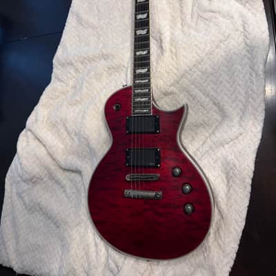 ESP LTD EC-401 QM 2017 - 2019 - See Thru Black Cherry image 1