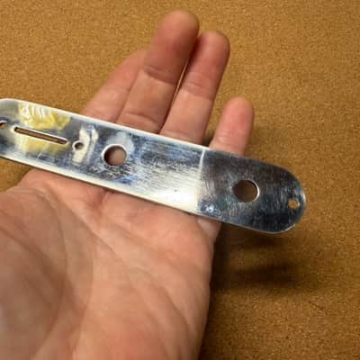 Allparts Control Plate Fender Telecaster Tele Chrome- Aged Relic'd image 5