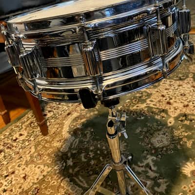 Rogers "Big R" Dyna-Sonic 5x14" Brass Snare Drum 1975 - 1984 - Chrome image 3