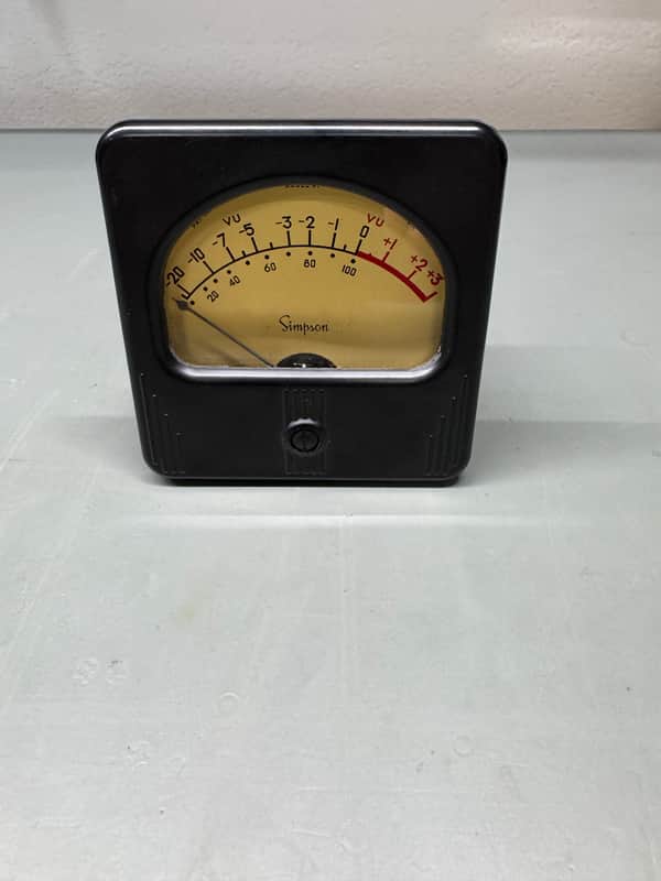 Simpson VU Meter 1970's  - Black image 1