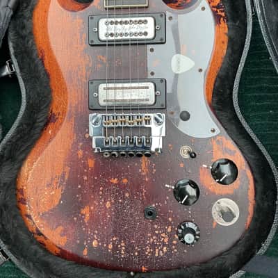 2014 Tony Iommi Black Sabbath John Diggins Relic Old Boy SG First ever made VOS! image 15