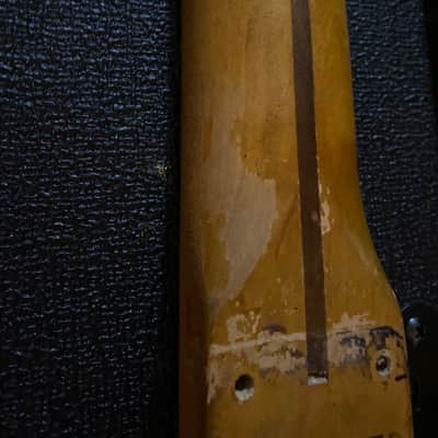 Fender Clive Brown Broadcaster Neck 1950 Blackguard Copy Fender Custom Shop Black Guard Heavy Relic Neck Vintage Masterbuilt Dale Wilson Nachocaster Quality 1951 1952 1953 1954 Danny Gatton Nacho Julian Lage Vibe Nitro Finish image 23