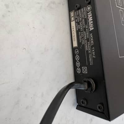 Yamaha TX81Z Rackmount FM Tone Generator 1987 - 1988 - Black image 7