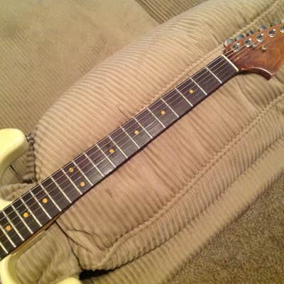 On Sale - USA Made Relic Style Worn Stratocaster / Partscaster w/ Vintage Clay Dots image 4