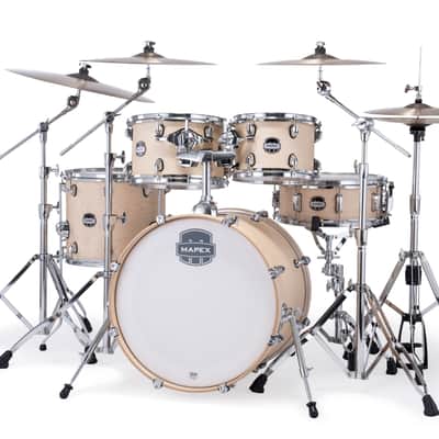 Mapex Mars Maple Natural Satin Fusion Drums 5pc Shell Pack 20/10/12/14/14 | NEW Authorized Dealer image 2