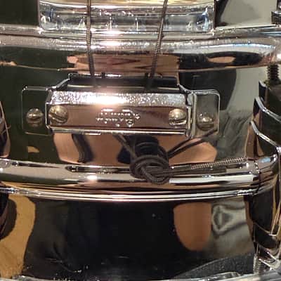 Ludwig No. 400 Super-Ludwig 5x14" 10-Lug Brass Snare Drum with Keystone Badge 1960 - 1963 - Chrome-Plated image 16
