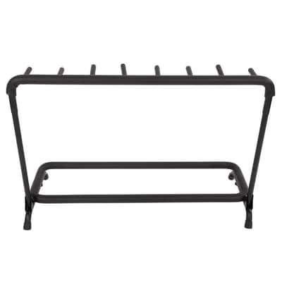 7-Slot Folding Multiple Guitar Bass Holder Rack Stand US Stock image 2