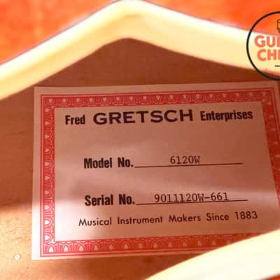 1990 Gretsch 6120W Nashville Western Orange MIJ Filter'Tron Bigsby OHSC image 13