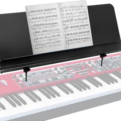 Sheet Music Stand for Nord Keyboard - Fits All Nord Grand Stages 76/88, Electros C1/C2/C2D, piano, and more - Adjustable, Portable, Heavy-Duty Wide Music Stand for Sheet Music
