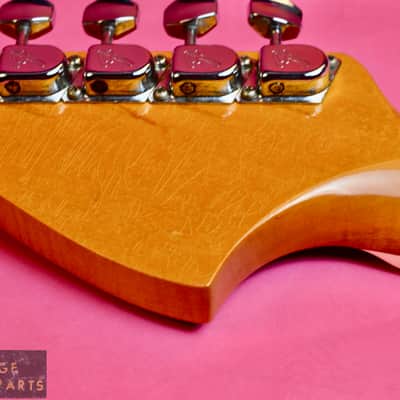 Vintage 1968 Fender Jaguar Neck - Original Lake Placid Blue Finish - Bound with Blocks!  100% image 16